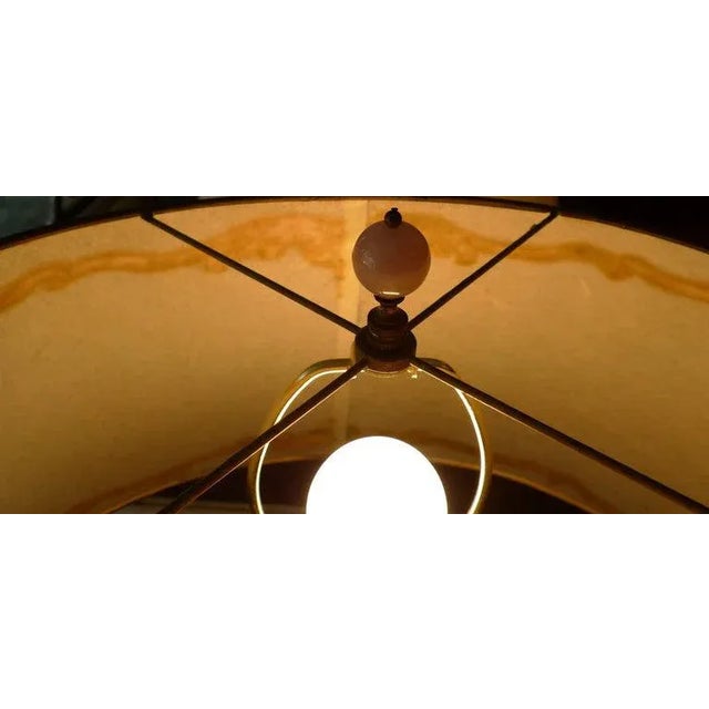 Lights 1920s French Louis XVI Style One Light Table Lamp and Wax Shade For Sale - Image 7 of 10