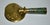 Gold Antique Chinese Brass Silk Iron Coal Pan W/Cloisonné Handle With Flowers For Sale - Image 8 of 13