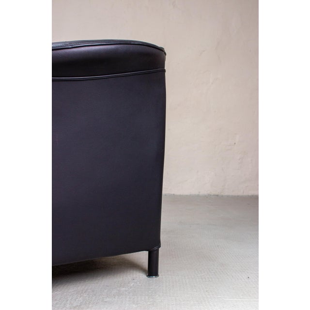 Black Vintage Aura Club Chair by Paolo Piva Chair for Wittmann, 1980s For Sale - Image 8 of 15