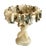 Stone Antique Miniature Italian Alabaster Pedestal Bowl With Grapes and Dolphins For Sale - Image 7 of 11