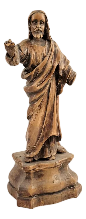 Baroque German Artist, Christ Statue Altarpiece, 1600s-1700s, Wood