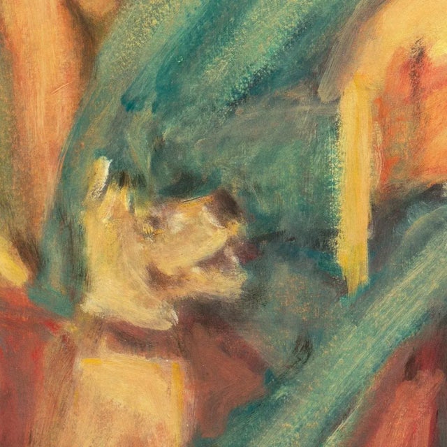 Paint 'Banjo Dogs', Mid-Century American School, Impressionist Circus Scene For Sale - Image 7 of 8