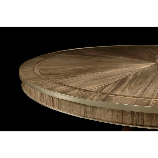 Wood Regency Style Golden Dining Table For Sale - Image 7 of 11