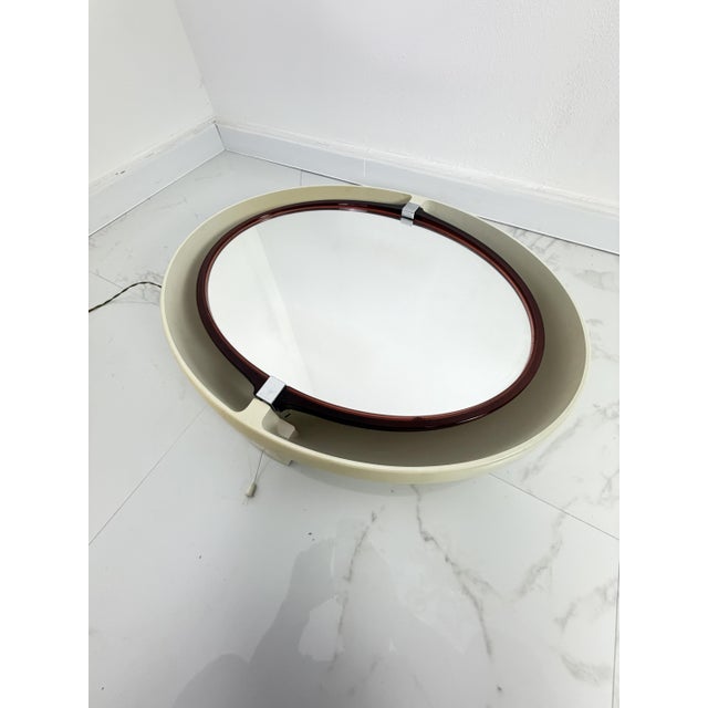 Italian Space Age Adjustable and Backlit Mirror from Allibert, 1970s For Sale - Image 14 of 18