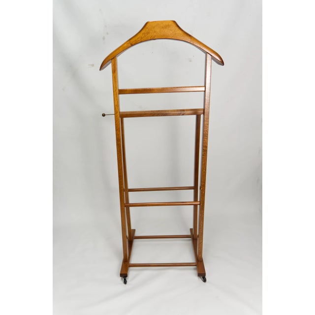 1980 Italian Fratelli Reguitti Wooden Gentleman's Valet on Casters ...