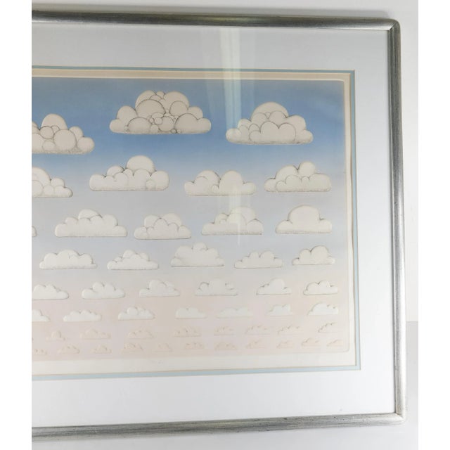 Mid-Century Modern 1970's Mid-Century Pop Art Print of Clouds by Karen Strohbeen For Sale - Image 3 of 12