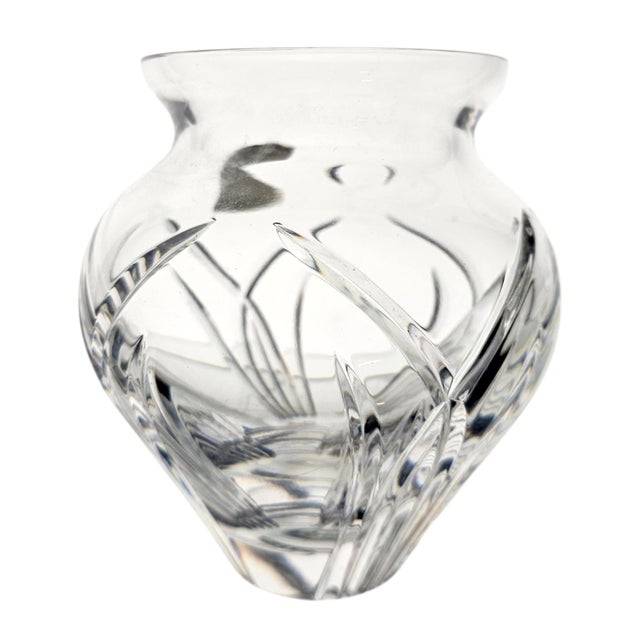 1990s Atlantis Crystal Elise Full Lead Crystal Vase 4.5", Portugal, C. 1992–1994 For Sale - Image 5 of 9