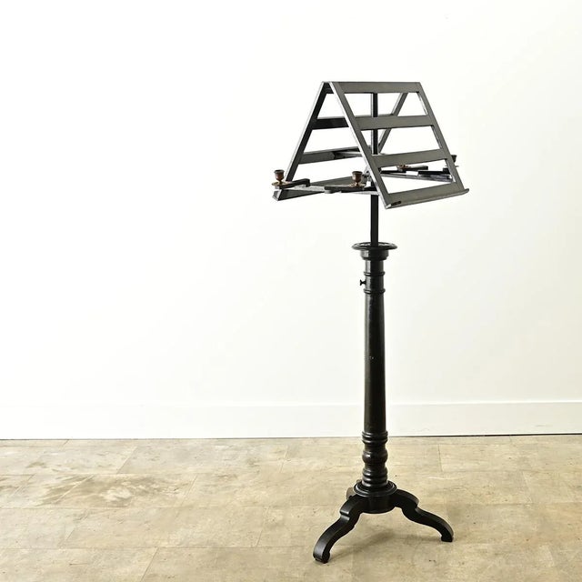 French French 19th Century Ebonized Duet Stand For Sale - Image 3 of 12