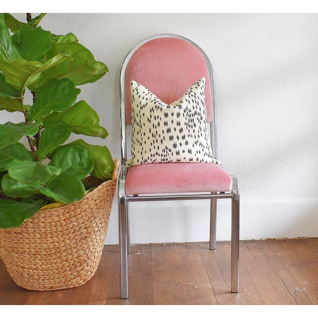Pink Velvet Chairs A Pair Chairish
