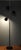 This floor lamp was made in France in the 1960s. It consists of three black lacquered shades as well as chrome-plated...