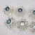 Early 20th Century Vintage Italy Candle Holder Set Clear Lucite Multifaceted Atomic Starburst - Set of 10 For Sale - Image 5 of 13