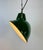 Industrial Green Enamel Factory Pendant Lamp, 1960s For Sale - Image 14 of 16