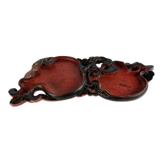 Antique Chinese Wood Carving in the Form of a Sweetmeat Server For Sale