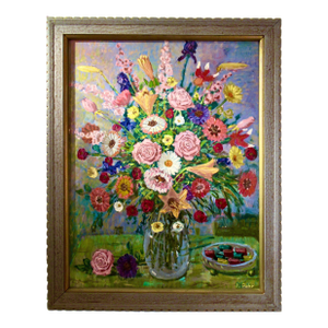 Jack Pohr Still Life With Bouquet C. 1960 Painting