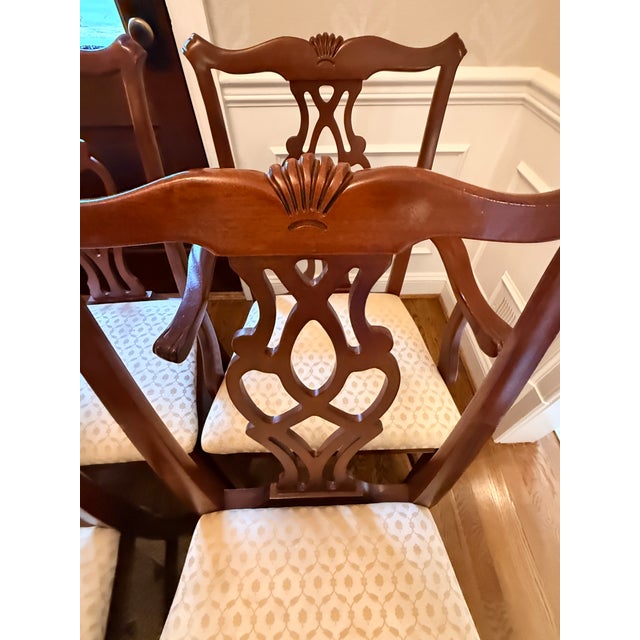 Chippendale Set of 8 Thomasville Winston Court Chippendale Chairs For Sale - Image 3 of 11