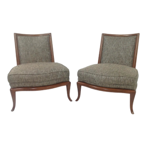 Mid Century Modern Slipper Lounge Chairs- A Pair