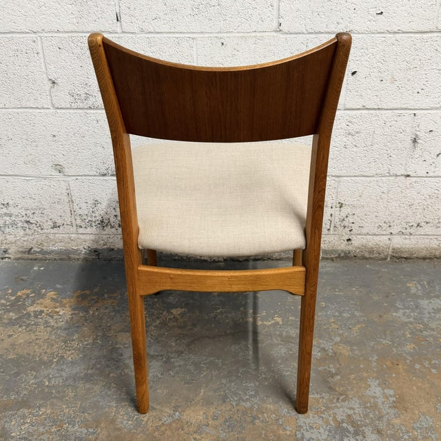 Mid 20th Century Set of 6 Mid 20th Century Danish Modern Teak Back Dining Chairs by Henning Kjærnulf for Soro Stolefabrik For Sale - Image 5 of 10