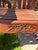 1990s Exceptional Vintage Hand-Carved Estate-Quality 5-Piece Solid Teak Patio Dining Set For Sale - Image 9 of 13