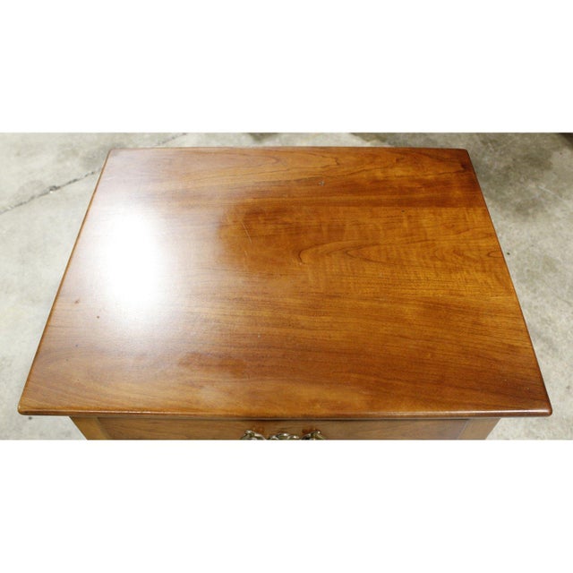 Late 20th Century Leopold Stickley Colonial Style Nightstand - Cherry For Sale - Image 5 of 7