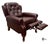 Vintage Traditional American Style Tufted Leather Recliners - Pair For Sale In Greensboro - Image 6 of 12