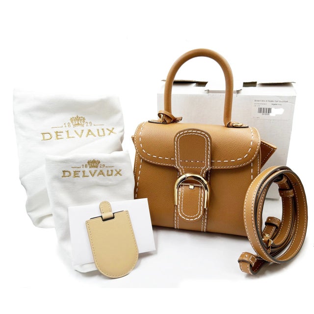 【王室御用達♡人気】DELVAUX Brillant Mini Surpique Delvaux Brilliant Surpique Mini Crossbody Bag | Chairish