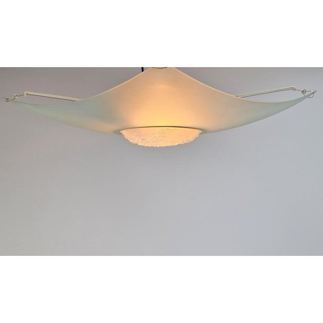 Vibea Quadra Ceiling Lamp in Ice Glass and Brass, 1970s For Sale - Image 17 of 18