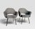 Pair of Knoll Saarinen Executive Armchairs in Rivington Ash Grey, Chrome Legs (2019) For Sale - Image 12 of 12