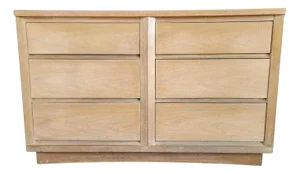 Kent Coffey Cerused Walnut Mid-Century Modern Low Dresser