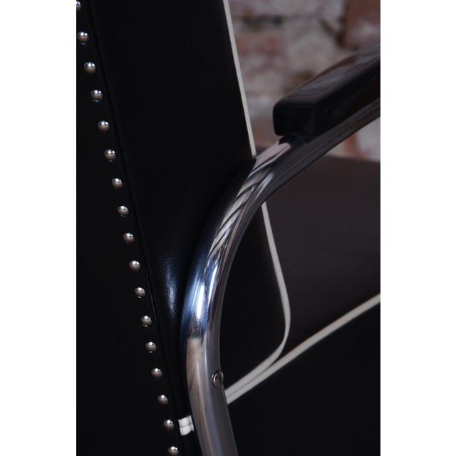 Bauhaus Armchair in Chrome attributed to W. Gispen for Mücke-Melder, Czech, 1930s For Sale - Image 10 of 13