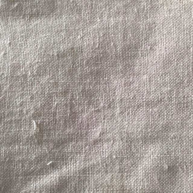 Set of 4 Vintage Dinner Placemats Embroidered Blue Floral Linen Farmhouse French Country Traditional Spring Easter For Sale - Image 16 of 17