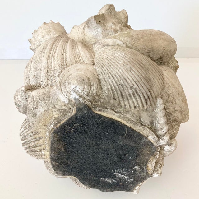 Boho Chic Terra Cotta Shell Cachepot For Sale - Image 11 of 11