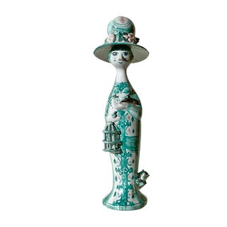 Green Figurine by Björn Wiinblad, 1980s For Sale