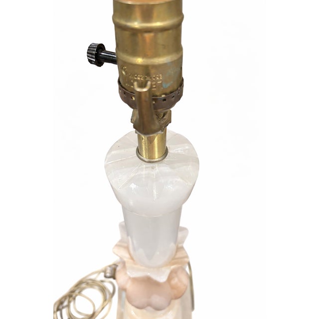 1950s Vintage Italian Onyx Table Lamp, Mid-Century Classical Form For Sale - Image 5 of 11