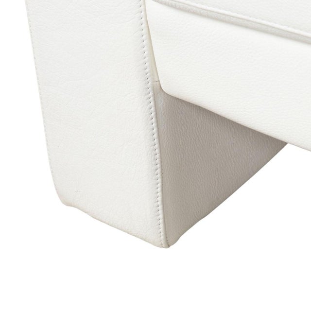 4000 Two-Seater Leather Sofa in Cream White from Rolf Benz, Set of 2 For Sale - Image 6 of 15