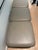 Mid-Century Modern Vintage Three-Seat Modular Chrome and Taupe Upholstered Bench – 80” For Sale - Image 3 of 6