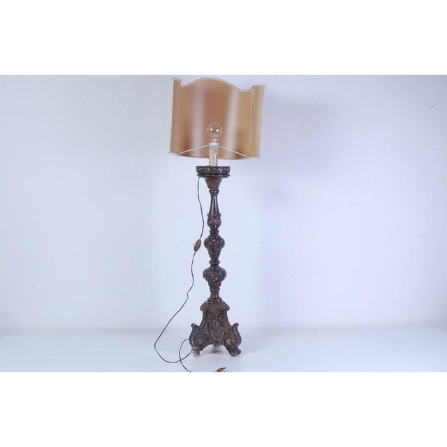 19th Century Wooden Floor Lamp For Sale - Image 3 of 16
