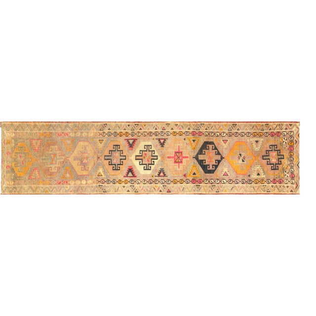 1960s Turkish Oushak Runner For Sale