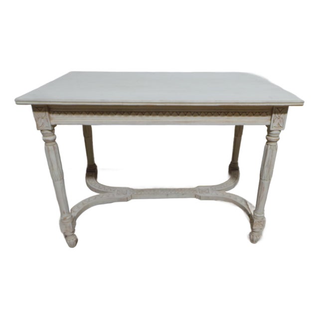 Swedish Gustavian Style Island Table For Sale