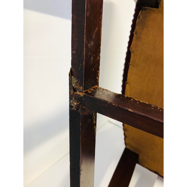 Vintage Mahogany Needlepoint American Traditional Chair For Sale - Image 9 of 10