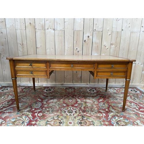 Large Louis XVI Style Flat Desk For Sale - Image 12 of 13