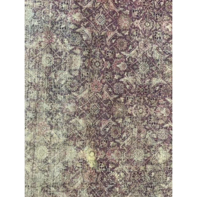 Purple Antique Agra Fragment , 4' X 6' For Sale - Image 8 of 10
