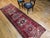 Vintage Persian Heriz Runner, Hand-Knotted Wool, Geometric Pattern, Red & Green, 3x10 For Sale In Chicago - Image 6 of 18
