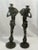 Magnificent pair of verdigris nymphs, a boy and girl statues carrying urns on their shoulders. Wonderful detail - the...