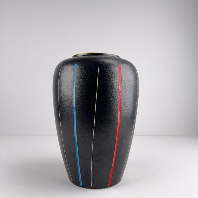 1950s Large Vintage West German Ceramic Vase by Scheurich, 1950s For Sale - Image 5 of 6