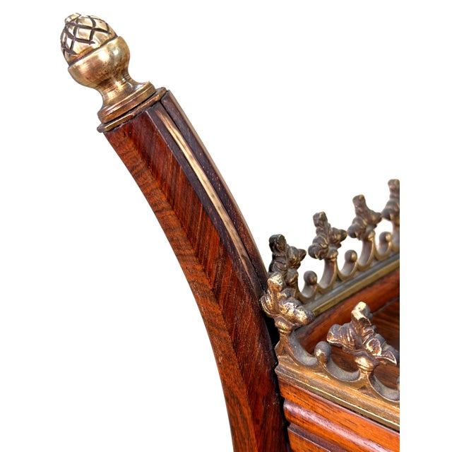 Regency Rosewood and Brass Whatnot, 1835 For Sale - Image 11 of 17