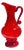 Polish Ruby Red Glass Carafe by Ludwik Fiedorowicz, 1970s For Sale