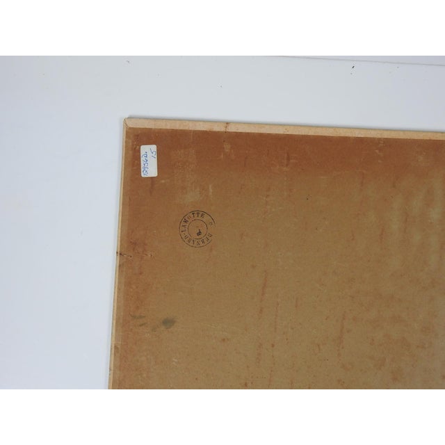 Mid 20th century oil on canvas board portrait painting of young Japanese woman in pink kimono by Bernard Lamotte (1903 –...