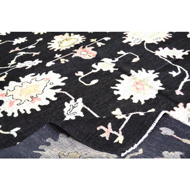 Contemporary Oushak Hand Knotted Wool Rug,8'3"X10'2" For Sale In New York - Image 6 of 6