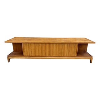 Lane Rhythm Mid Century Walnut Coffee Table or Credenza For Sale
