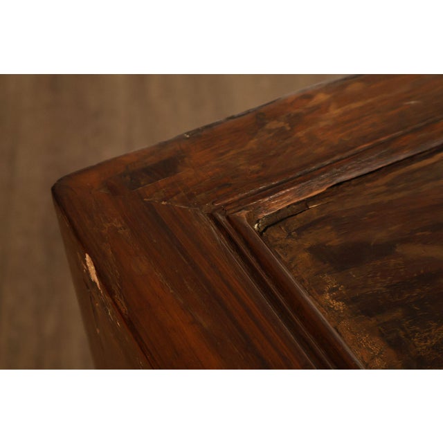 Antique Chinese Elm Wood Apothecary Cabinet With Multiple Drawers For Sale - Image 12 of 18